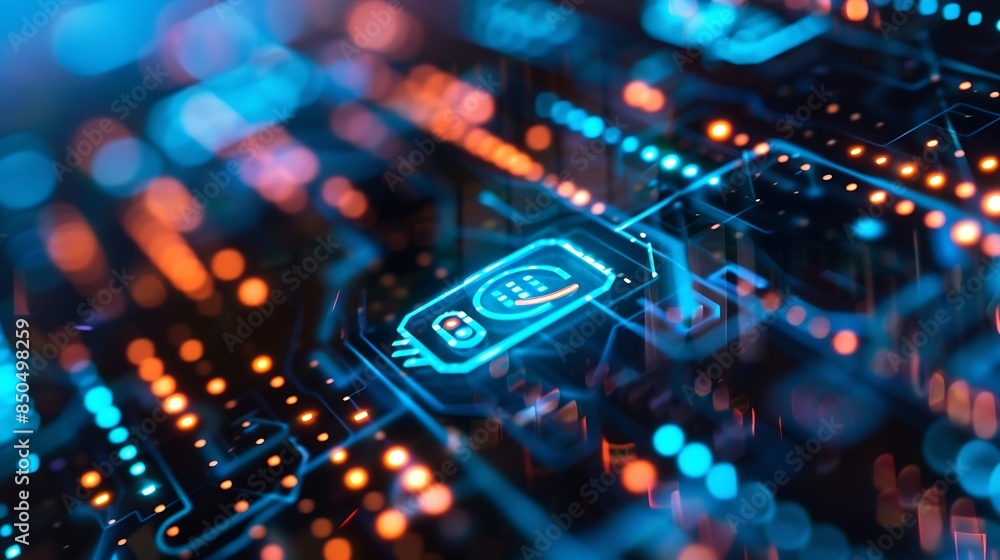 Poster cyber security concept Login User identification information security and encryption secure Internet access cybersecurity secure access to users personal information : Generative AI