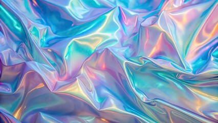 Holographic abstract backdrop in soft pastel colors with an iridescent finish, holographic, abstract, backdrop, soft