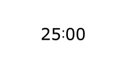30 seconds countdown timer, clock animation 