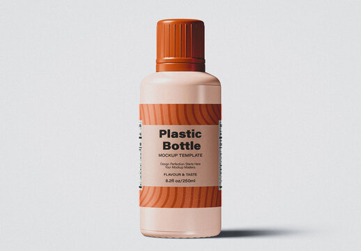 Medical Plastic Bottle Mockup