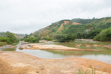Rio Manhuacó, Paisagens da região de Tabauna no municipio de Aimorés, Minas Gerais, Brasil - 29...