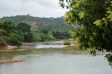 Rio Manhuacó, Paisagens da região de Tabauna no municipio de Aimorés, Minas Gerais, Brasil - 29...