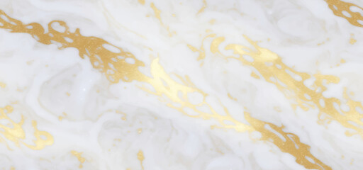 Luxurious white Carrara statuaries marble texture background. Calacatta glossy marble with golden streaks. Luxury White Gold Marble texture background vector. Panoramic Marbling texture design.