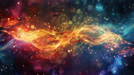 Naklejka premium Colorful abstract background with sparkles