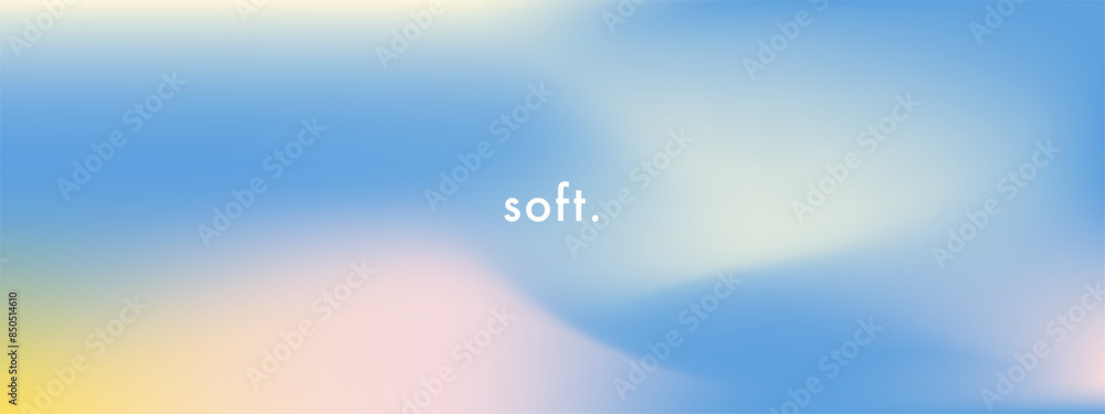 Poster abstract cirrus clouds. light blue, pink color vector banner. pastel gradient sky pattern. blurred l