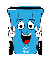 Garbage Bin Cartoon