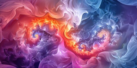 Fototapeta premium Abstract Swirling Colors in a Fractal Design