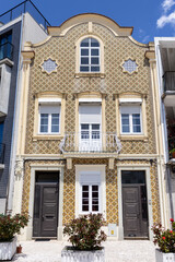 Facade of an Old House in Aveiro - Portugal 