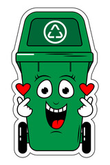 Garbage Bin Cartoon