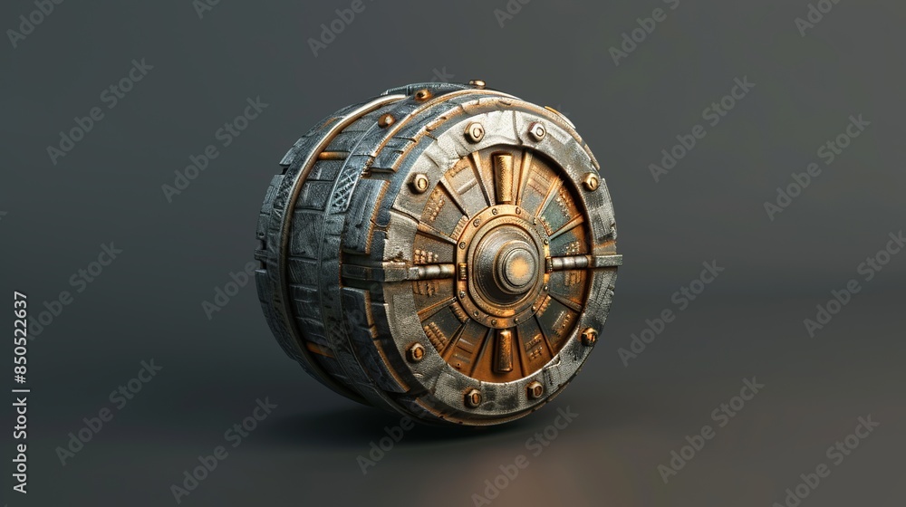Poster secure your savings with this realistic 3d vault icon. protect your money with this high-quality dig