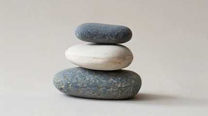 Stacking stones symbolizes harmony between body, mind, and spirit. Balancing these elements promotes mental well-being.
