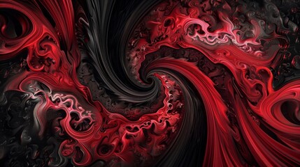 Bold crimson and black patterns symbolize Black Friday's intensity backdrop