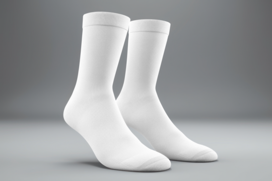 Ankle-high socks png mockup, transparent design