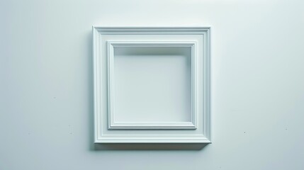 blank frame on a white background : Generative AI