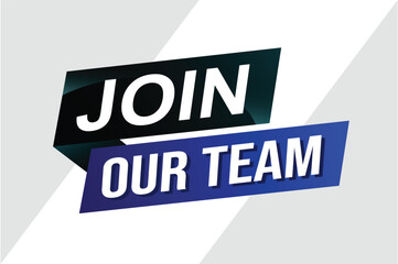 join our team word concept vector illustration with modern futuristic 3d style for landing page template ui web mobile app poster banner flyer background gift card coupon label wallpaper

