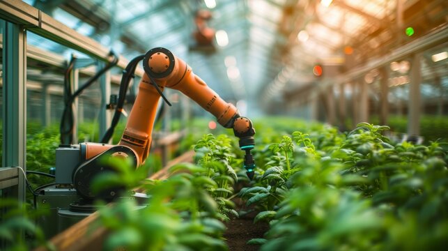 Automated farming with a robot