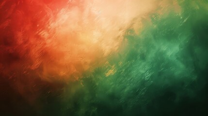Fototapeta premium Soft gradients of red green and gold reminiscent of cozy Christmas evening