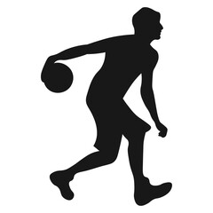Basketball Player Silhouettes. basketball players isolated vector illustration. slamdunk style basketball player silhouette vector illustration. Good for sport