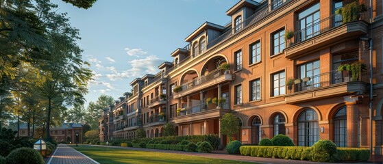 residential masterpiece featuring iconic brick arches, blending historic charm with modern living comfort in a harmonious architectural design