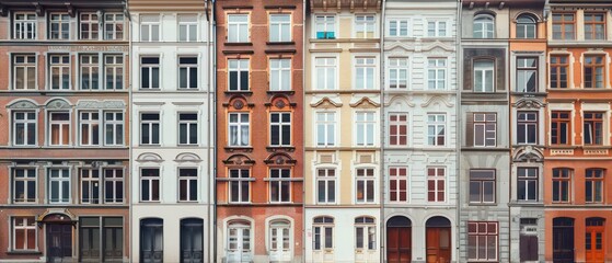 A charming European building facade featuring ornate windows and a balcony, blending traditional design with the allure of an old-world city atmosphere