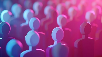 Individual customer service care personalization marketing segmentation and targeting customer relationship management CRM and headhunter human resources concepts : Generative AI