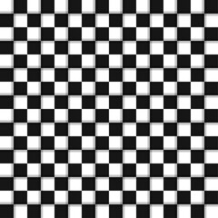 Checkered background with shadow around the edges. Simple checkerboard background texture.