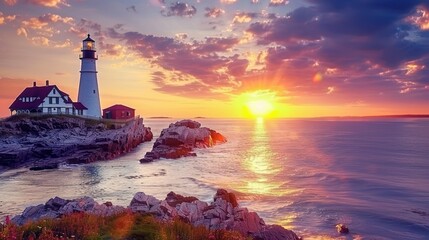 Lighthouse Sunrise 