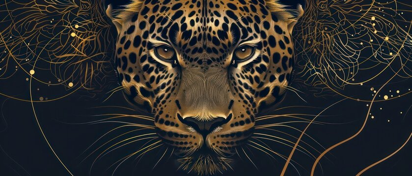 Leopard wildcat predator with a distinctive spotted coat. Inhabits various wild environments, showcasing remarkable agility and hunting prowess