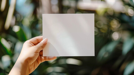 a hand holding a piece of white paper