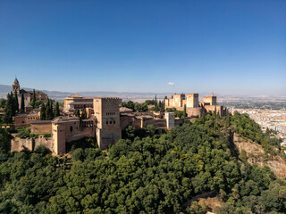 viajando por la ciudad de la alhambra de Granada, España