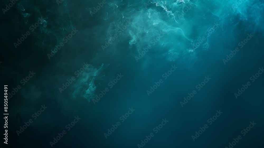 Poster Black blue green abstract texture background Color gradient Dark matte elegant background with space for design Canvas Poster Christmas : Generative AI