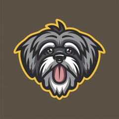 A cute havanese dog drawing, showcasing its fluffy white fur and expressive face, capturing the charm of this small and affectionate canine breed