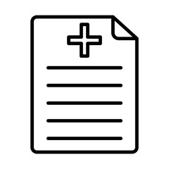 Obraz premium Prescription line icon