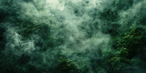 Fototapeta premium Enchanted Forest: A Misty Canopy