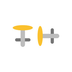 Dress Shirt Studs flat icon