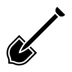 Shovel glyph icon