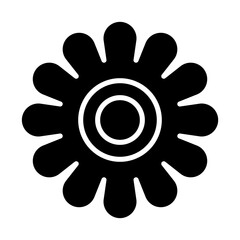 Flowers glyph icon