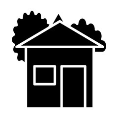 Cottage glyph icon