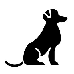 Dog glyph icon