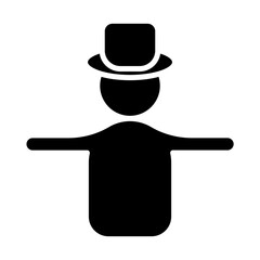 Scarecrow glyph icon