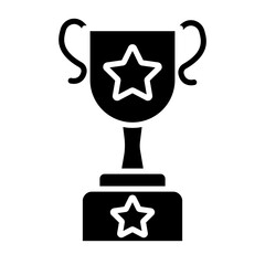 Trophy glyph icon