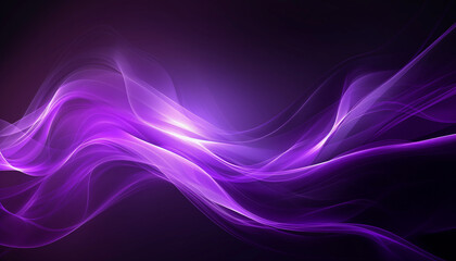 Glossy glowing neon light wave background, vector futuristic techno design
