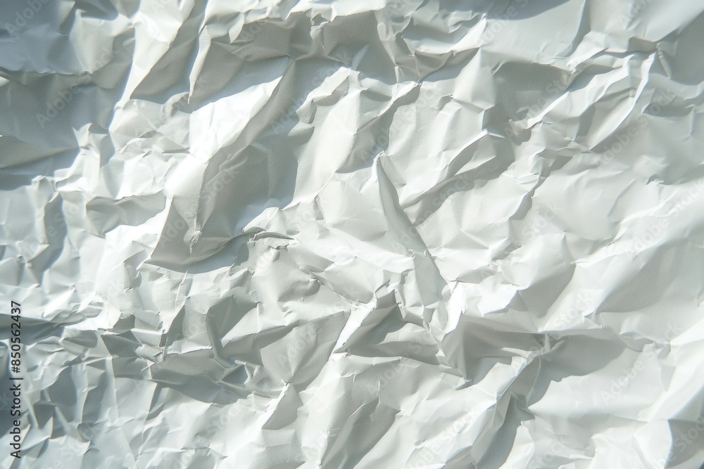 Poster a close-up shot of a piece of white paper with a subtle texture and slight creases