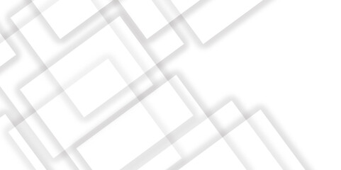 Abstract Minimal Geometric background with triangular bright light with soft shadows as pattern. White minimal line design. baseness technology and communication concept Decoration arrow design.