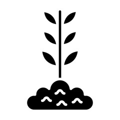 Planting glyph icon