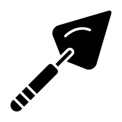 Trowel glyph icon