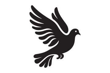 bird isolated on white background silhouette vector illustration, perfect for logo design, art projects, and graphic design. Diverse positions, flying