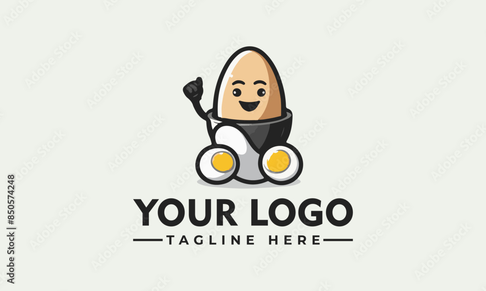 Poster egg roll vector logo symbolize culinary traditions, appetizing flavors, and cultural fusion: majesti