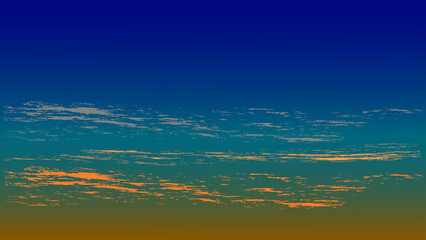 This a beautiful, colourful, evening sky during 'Blue Hour'