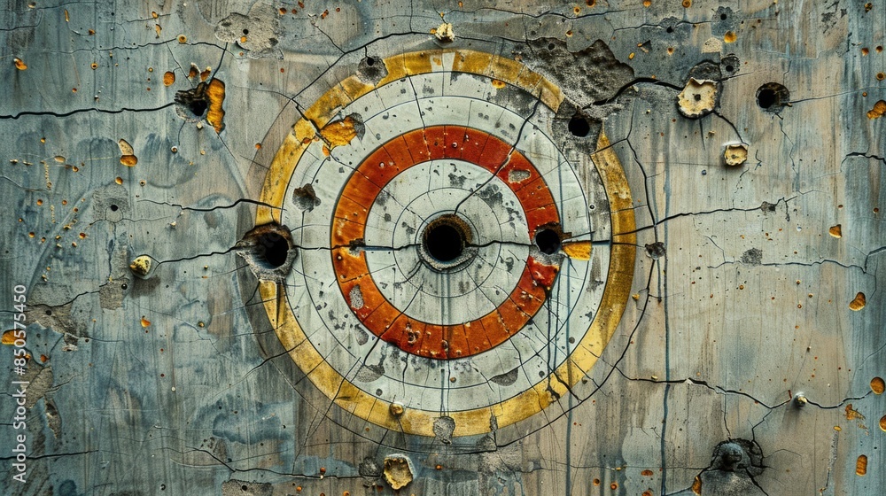 Poster A close-up shot of a wall clock showing the clock hands and clock face